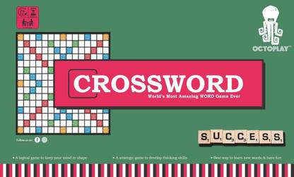 Octoplay Crossword A Word Game Board Game Accessories
