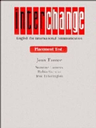 Interchange Placement Test Booklet/Cassette (for all levels) Test and cassette pack