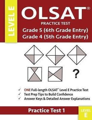 Olsat Practice Test Grade 5 (6th Grade Entry) & Grade 4 (5th Grade Entry)-Level E-Test 1