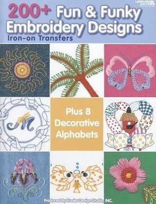 200+ Fun & Funky Embroidery Designs Iron-on Transfers