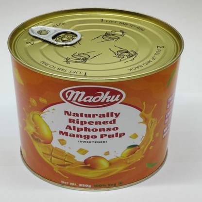 Madhu Canned Alphonso Mango Pulp Fruits