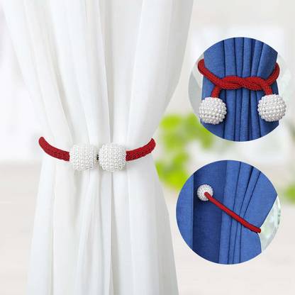 HomeCloud Maroon Tieback Hook Metal