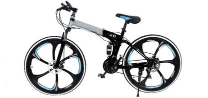 vyana sales 21gear Double Disc Brake Folding Mountain Cycle with Magnesium Alloy Wheels 26 T (inch) Folding Bikes/Folding Cycle
