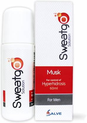 salve Sweatgo Anti perspirant Hyperhidrosis Sweat Free Healthy Skin For Men in Exclusive Fragrance -Musk,60 ml (Pack of 1) Deodorant Roll-on  -  For Men & Women