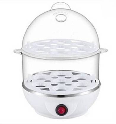 RTAD Double Layer Egg Boiler Electric Cooker/ Poacher Multi-Function Electric 2 Layer Egg Boiler Cooker & Steamer Egg Cooker (14 Eggs) Egg Cooker