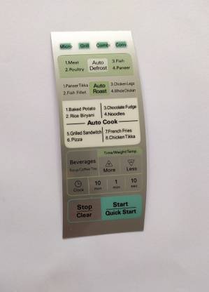 Able MC7645B MICROWAVE OVEN MEMBRANE KEYPAD Electronic Components Electronic Hobby Kit