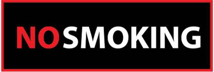 VVWV NO SMOKING SIGN STICKER Emergency Sign