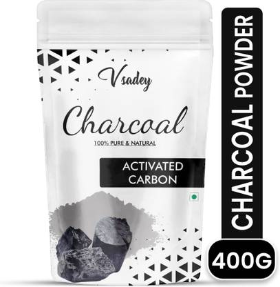vsadey Activated Charcoal Powder, Skin Cleansing & Detoxifying, Tooth whitening, Improves Digestion - 400GM (Pack of 1)