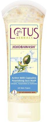 LOTUS Herbals Jojobawash Active Milli Capsules Nourishing  80G Face Wash