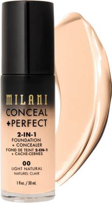 MILANI Conceal + Perfect 2-in-1 Foundation + Concealer - Light Natural Foundation