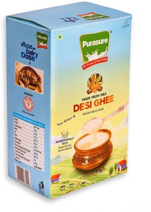 Purasure 100% Pure Sudha Ghee Natural Desi Ghee Ghee Pouch
