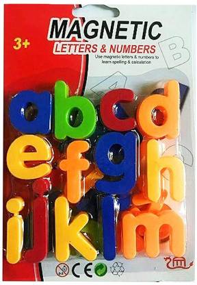 DEVVANSLOBBY Magnetic Learning alphabets small Letters & Numbers for Educating Kids in Fun -Educational Alphabet Refrigerator Magnets | Toy for Preschool Learning, Spelling, Counting