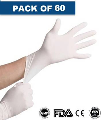 dental mart - Food Grade Latex Examination Gloves Water Proof Home Cleaning Gloves, Industrial White Rubber Gloves (Best Price, 100 % Quality & Quantity Guaranteed) Latex Surgical Gloves