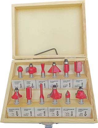 DUMDAAR High Quality 12-Pieces Multi Shapes Rotary Tool
