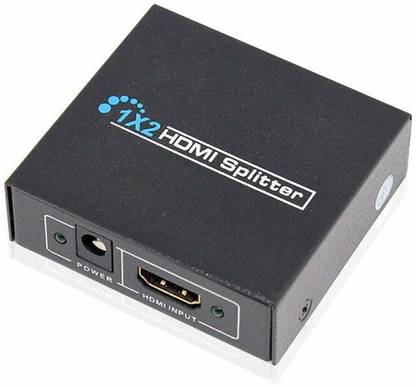 ULTRABYTES HDMI Splitter 1x2 30Hz HDMI Switch 1x2 4Kx2K Adapter 1 in 2 Out Converter Compatible with PS4/3 TV Box HDMI Switcher 1x2. Media Streaming Device