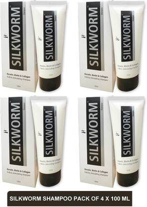 Silkworm 4shampoo follicle stimulating shampoo(pack of 4)100ml
