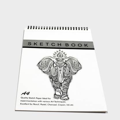 Wisenia Artist SketchBook (50 Sheets) 100 GSM Craft Book, A4 Size Sketch Book Sketch Pad Sketch Pad