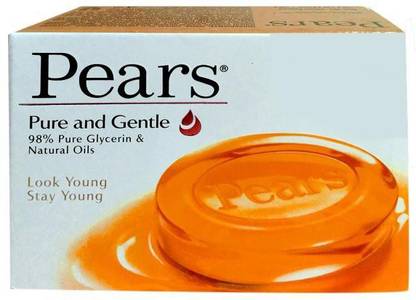 Pears Pure & Gentle Natural Oils Soap 300g Pack of 4