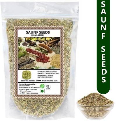 ORGANIC HERBS SAUNF ( FENNEL SEEDS ) 400 GM