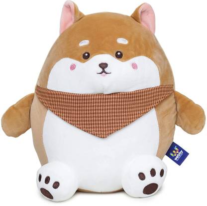 Webby Soft Animal Plush Dog Toy, Multicolor 30cm  - 30 cm
