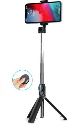 POZUB HIGH QUALITY XT002 WIRELESS SELFIE STICK MULTI-FUNCTION WIRELESS, BLUETOOTH SELFIE STAND ,MOBILE PHOTO SHOOT AND MONOPODS, ,REMOTE CONTROL VIDEO STAND SLR,DSLR STAND CSC WITH REMOTE TRIPOD STAND AND WIRELESS SELFI STAND, BLUETOOTH SELFI STICK AND REMOTE SELFI STAND, SELFIE STICK SHORT VEIDO MAKER STAND , MOBILE HOLDER STAND Tripod Ball Head, Tripod Kit