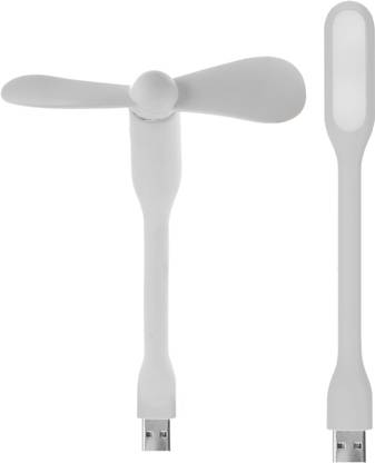 Flipkart SmartBuy Portable and Flexible for Notebook, Laptop, Power Bank Multi color 1 USB light and 1 USB Fan USB Fan