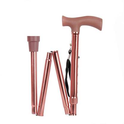MCP Healthcare 4 Folding Sections Aluminium Walking Stick Walking Stick