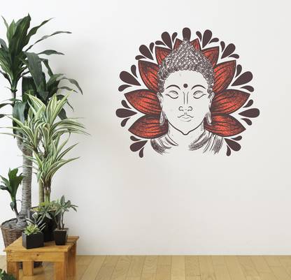 TRIDENT 55 cm Buddha Removable Sticker