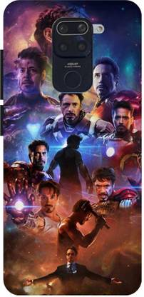 UMPRINT Back Cover for Redmi Note 9 Avenger Iron Man Tony Stark Printed Back Cover