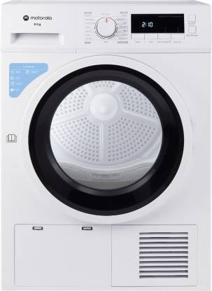 MOTOROLA 8 kg with 99.9% Dry Clothes Dryer with In-built Heater White