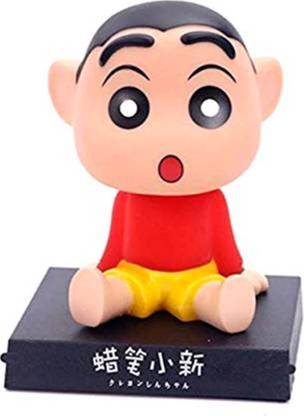 limitless products Shin Chan Bobble Head - Action Figure with Mobile Holder for Car Dashboard and Office Desk