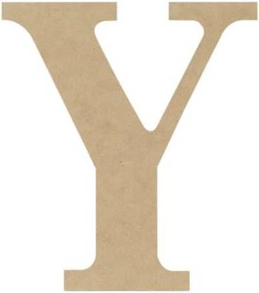 MPI Mdf Classic Font Wood Letters And Numbers, 9.5-Inch, Letter Y