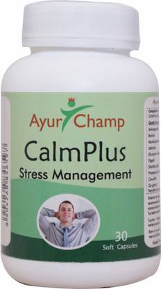 Ayur Champ CalmPlus - 30 Capsule - Pack of 5