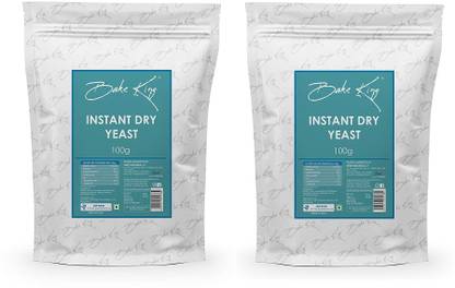 Bake King Instant Dry Yeast Powder for Baking Bread kulchas, Naans and Pizza (Pack of 2 ) Yeast Powder