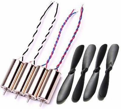 Cam cart DC 3.7V 720 7x20mm Micro Coreless Motor with Propeller High-Speed Mini Drones (4 Motors + 4 Propellers) Educational Electronic Hobby Kit