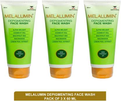 Melalumin Depigmenting  - skin lightening face wash(pack of 3)60ml Face Wash