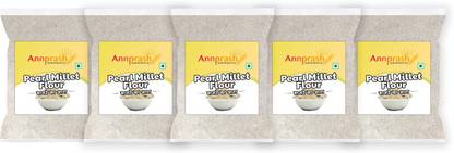 Annprash Premium Quality Pearl Millet Flour/ Bajra Atta - 5kg (1KGx5)