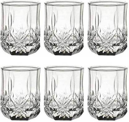 LUMINARC (Pack of 6) Glass Brighton Tumbler Set of 6 - 270 ml Glass Set Whisky Glass