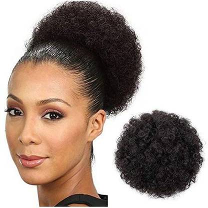 AISI QUEENS Afro Puff Drawstring Ponytail For Women Curly  Ponytail Extension, Afro Bun Ponytail Clip On  Hair Extension
