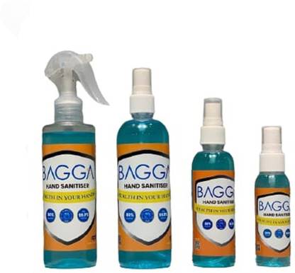 Bagga  Mist Spray (200,100&50 ml) Sanitizer Spray Bottle