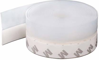 Crevizon Silicone Tape45 mm Window Seal Strip Simple Door Weather Strip | Door TapeWindproof Insect-ProofDoors and Windows Gaps of Anti-CollisionSilicone Insulation AdhesiveTape ( 6Mtr) 6 m Double-sided Tape
