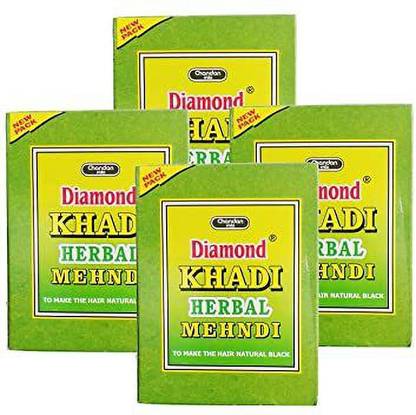 DIAMOND Herbal Mehandi 5 Sachets (Black)-Pack OF 4
