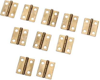 Power Up Mini Cabinet Drawer Butt Hinge (Golden) -10 PCs Butt/Mortise Hinge