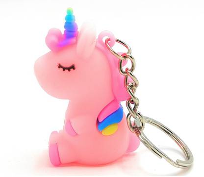 Gohaps Unicorn Cylicon Keychain for Woman. Key Chain Key Chain