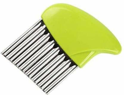 divinezon Potato Knife Cutter, Vegetable Slicer Cutting Knife, Wave Shape Stainless Steel Knife Vegetable & Fruit Grater & Slicer