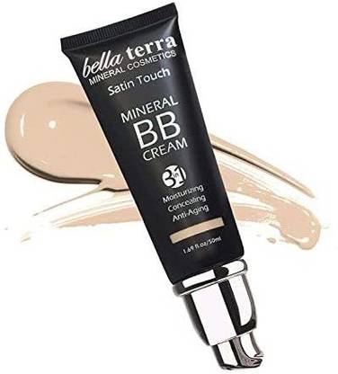 BELLATERRA Bella Terra BB Cream Tinted Moisturizer Mineral Foundation, All Shades 1.69ozFair 101
