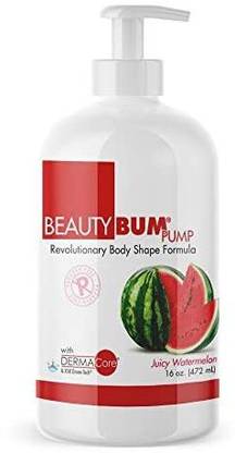 Beautyfit BeautyBum Anti Cellulite Cream Toning Lotion for Women(Juicy Watermelon(with Dermacore) 16 oz Pump)