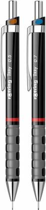 rotring Rotring Tikky Mechanical Pencil With 0.5 & 0.7mm Lead of HB Grade Push Mechanism Mechanical Pencil