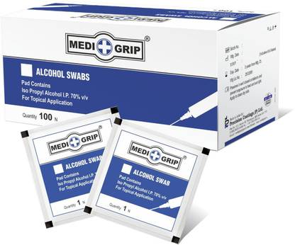 Medigrip Alcohol Swabs Pre-Injection Prep & Disinfectin...