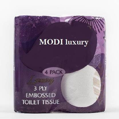 Modi Household Luxury Premium White Toilet Paper Roll (Set of 4) Toilet Paper Roll